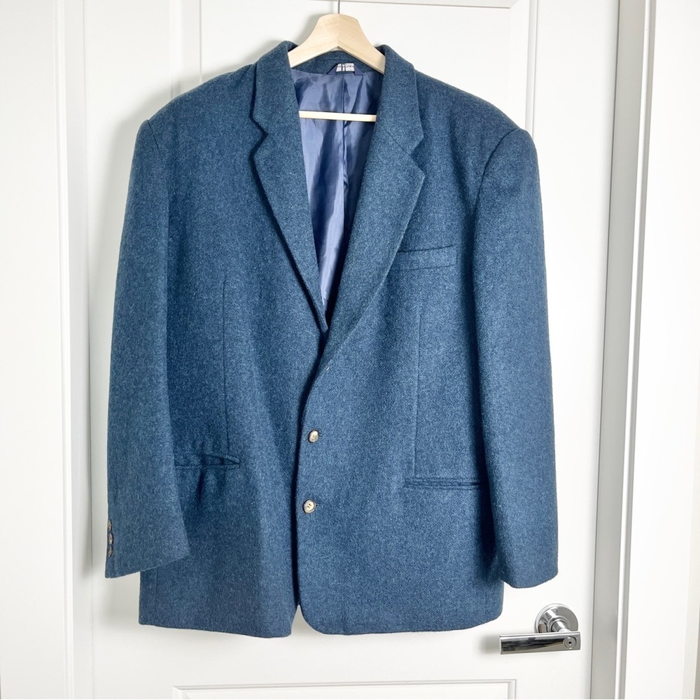 Vintage Gap Blue Wool Blend Blazer – GrandpaCore Preppy Classic Men’s Large